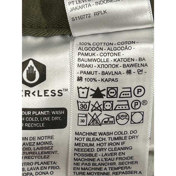 Levi's Premium ICONIC JUMPSUIT military green olive Women’s Size L NWT - Picture 8 of 9